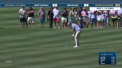 Henrik Norlander | Round 1 | 16th hole | Shot 3 | 2025 THE PLAYERS