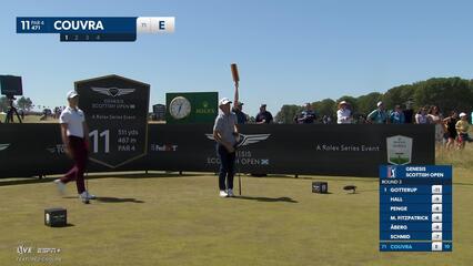 Martin Couvra | Round 3 | 11th hole | Shot 1 | 2025 Genesis Scottish Open