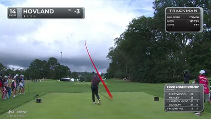 Viktor Hovland | Round 3 | 14th hole | Shot 1 | 2025 TOUR Championship