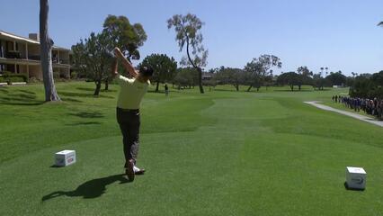 Miguel Angel Jiménez | Round 3 | 9th hole | Shot 1 | 2025 Hoag Classic
