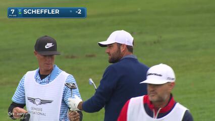 Scottie Scheffler | Round 1 | 7th hole | Shot 2 | 2025 Genesis