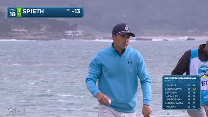 Jordan Spieth | Round 3 | 18th hole | Shot 5 | 2026 AT&T Pebble Beach