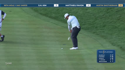 Matthieu Pavon | Round 1 | 16th hole | Shot 3 | 2026 THE PLAYERS