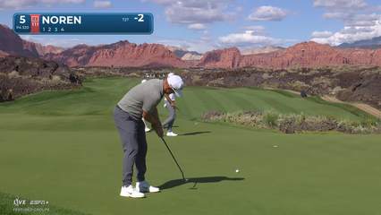 Alex Noren | Round 1 | 5th hole | Shot 3 | 2025 Bank of Utah