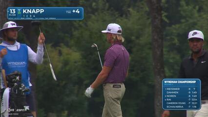 Jake Knapp | Round 2 | 13th hole | Shot 2 | 2025 Wyndham