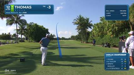 Justin Thomas | Round 2 | 12th hole | Shot 1 | 2026 Cadillac