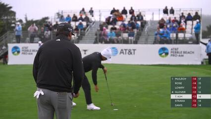 Tom Kim | Round 3 | 15th hole | Shot 3 | 2025 AT&T Pebble Beach