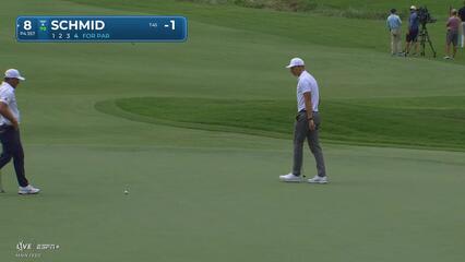 Matti Schmid | Round 1 | 8th hole | Shot 4 | 2025 Wyndham