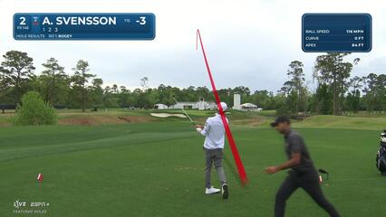 Adam Svensson | Round 2 | 2nd hole | Shot 1 | 2025 Houston Open
