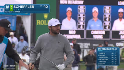 Scottie Scheffler | Round 3 | 18th hole | Shot 3 | 2026 AT&T Pebble Beach