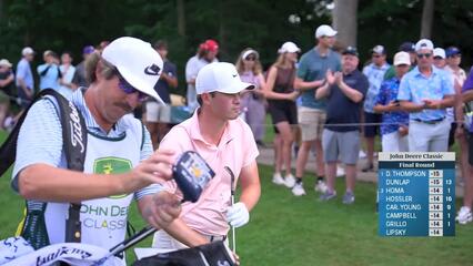 Davis Thompson | Round 4 | 1st hole | Shot 2 | 2025 John Deere