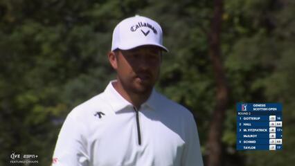 Xander Schauffele | Round 2 | 7th hole | Shot 4 | 2025 Genesis Scottish Open