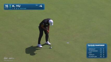 Kevin Yu | Round 4 | 15th hole | Shot 4 | 2025 Travelers