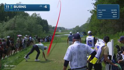 Sam Burns | Round 2 | 11th hole | Shot 1 | 2025 RBC Canadian