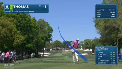 Justin Thomas | Round 2 | 9th hole | Shot 1 | 2026 Valspar