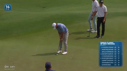 Zach Bauchou | Round 3 | 14th hole | Shot 3 | 2026 Zurich Classic