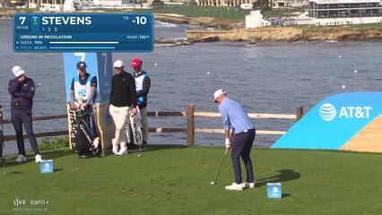 Sam Stevens | Round 4 | 7th hole | Shot 1 | 2025 AT&T Pebble Beach