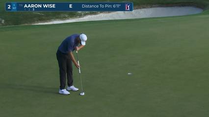 Aaron Wise | Round 1 | 2nd hole | Shot 4 | -1 
