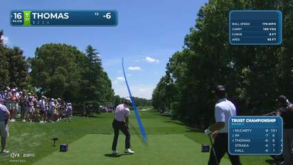 Justin Thomas | Round 2 | 16th hole | Shot 1 | 2026 Truist Championship