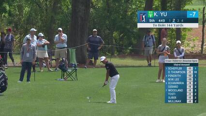 Kevin Yu | Round 3 | 5th hole | Shot 2 | 2025 Houston Open