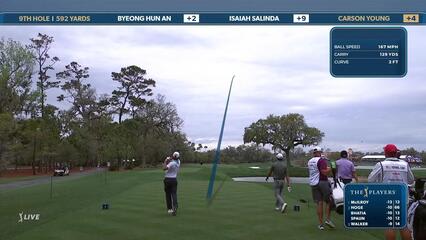 Carson Young | Round 4 | 9th hole | Shot 1 | 2025 THE PLAYERS