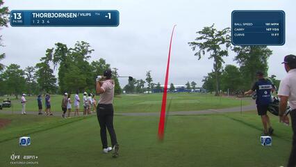 Michael Thorbjornsen | Round 1 | 13th hole | Shot 1 | 2025 Zurich Classic