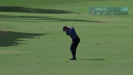 Kensei Hirata | Round 4 | 10th hole | Shot 2 | 2025 Sony Open