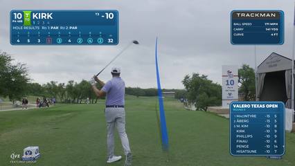 Chris Kirk | Round 3 | 10th hole | Shot 1 | 2026 Valero