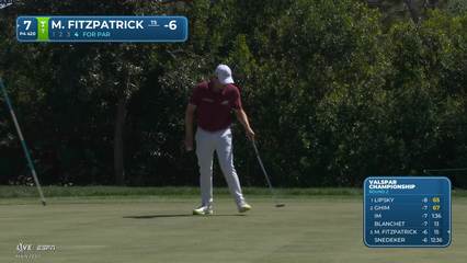 Matt Fitzpatrick | Round 2 | 7th hole | Shot 4 | 2026 Valspar