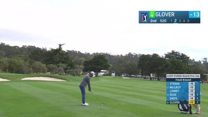 Lucas Glover | Round 4 | 2nd hole | Shot 2 | 2025 AT&T Pebble Beach