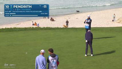 Taylor Pendrith | Round 4 | 10th hole | Shot 3 | 2025 AT&T Pebble Beach