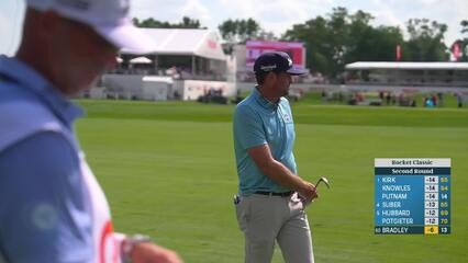 Keegan Bradley | Round 2 | 14th hole | Shot 3 | 2025 Rocket Classic