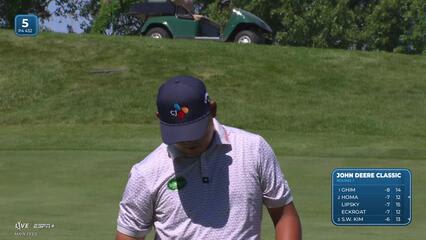 Si Woo Kim | Round 1 | 5th hole | Shot 2 | 2025 John Deere