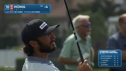Max Homa | Round 3 | 10th hole | Shot 2 | 2026 Cognizant Classic