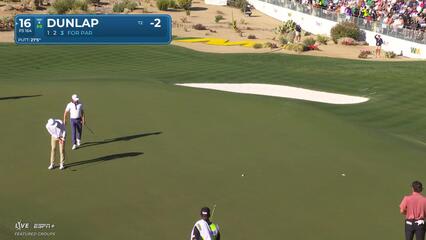 Nick Dunlap | Round 1 | 16th hole | Shot 4 | 2025 WM Phoenix Open