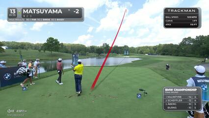 Hideki Matsuyama | Round 4 | 13th hole | Shot 1 | 2025 BMW Championship