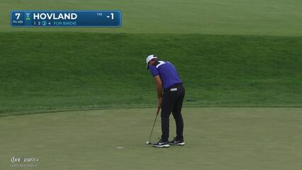 Viktor Hovland | Round 1 | 7th hole | Shot 3 | 2025 Truist Championship