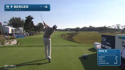 Daniel Berger | Round 1 | 18th hole | Shot 1 | 2025 The RSM Classic