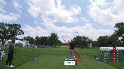 Matti Schmid | Round 3 | 9th hole | Shot 1 | 2025 Charles Schwab