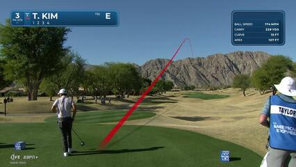 Tom Kim | Round 1 | 3rd hole | Shot 1 | 2025 The American Express