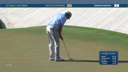 Nico Echavarria | Round 3 | 1st hole | Shot 5 | 2026 THE PLAYERS