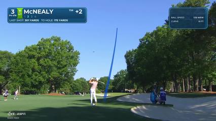 Maverick McNealy | Round 4 | 3rd hole | Shot 2 | 2026 Truist Championship
