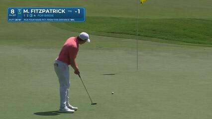Matt Fitzpatrick | Round 1 | 8th hole | Shot 4 | 2025 Wyndham