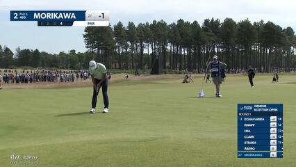 Collin Morikawa | Round 1 | 2nd hole | Shot 4 | 2025 Genesis Scottish Open