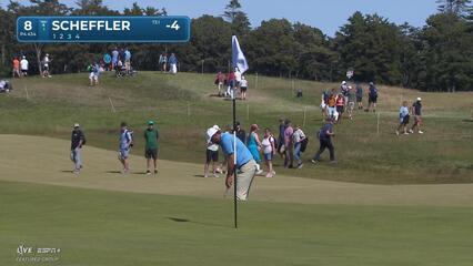 Scottie Scheffler | Round 3 | 8th hole | Shot 3 | 2025 Genesis Scottish Open