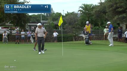 Keegan Bradley | Round 1 | 12th hole | Shot 3 | 2025 Sony Open