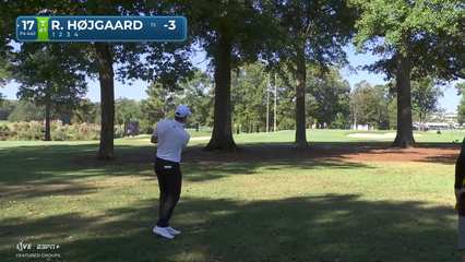 Rasmus Højgaard | Round 1 | 17th hole | Shot 2 | 2025 Sanderson Farms