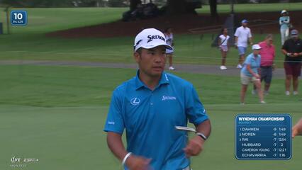 Hideki Matsuyama | Round 2 | 10th hole | Shot 4 | 2025 Wyndham