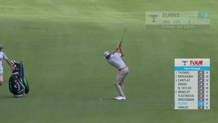Sam Burns | Round 1 | 12th hole | Shot 2 | 2025 TOUR Championship