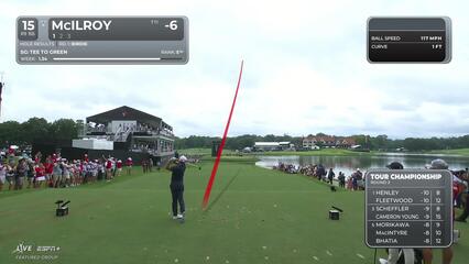 Rory McIlroy | Round 2 | 15th hole | Shot 1 | 2025 TOUR Championship